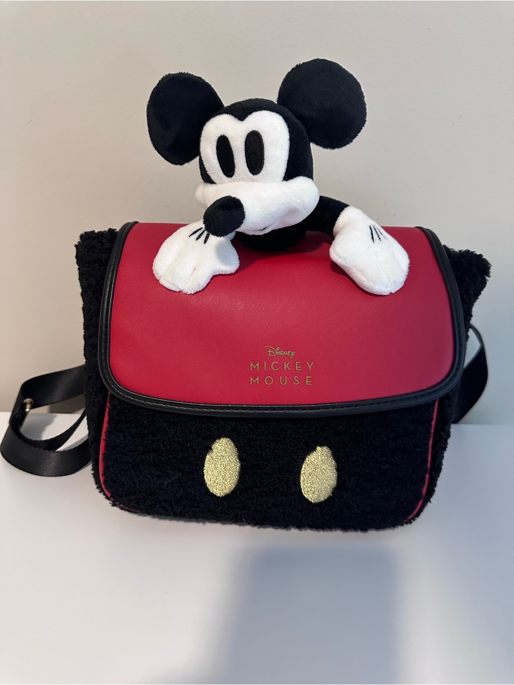 Disney Mickey Mouse Plush Backpack NWT